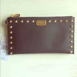 Michael Kors Sandrine Stud ZIP Clutch